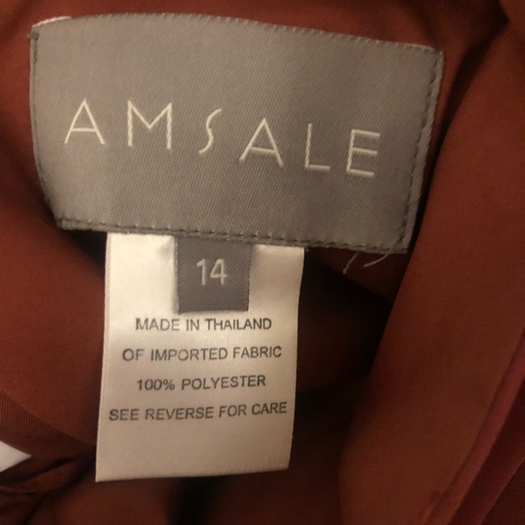 Amsale One Shoulder Bridesmaid Dress - Picture 3 of 3